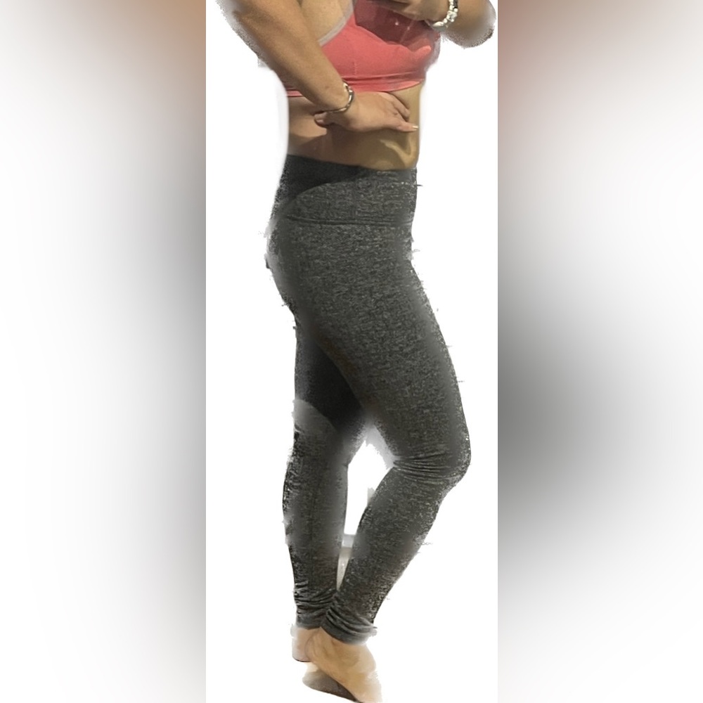 Kyodan Thermal Thick Leggings Fleece Grey Chevron Pattern Pants Warmer XS Lounge